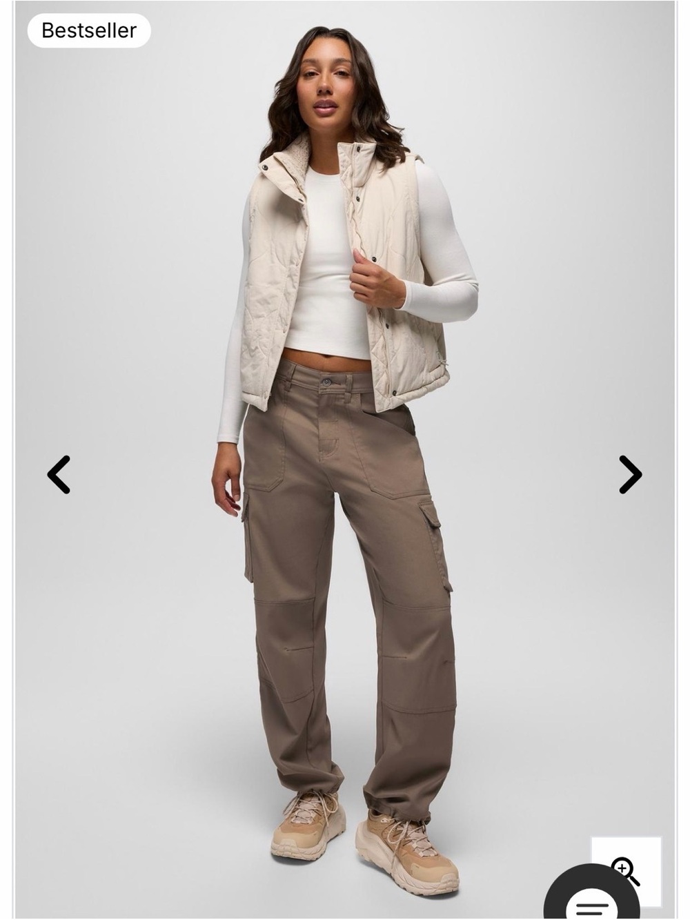NWT - Prana Stretch Zion High Rise Cargo Pant - Size 6